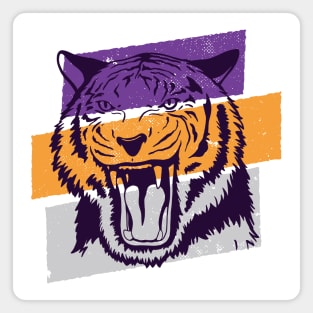 Distressed Tiger Roar Magnet